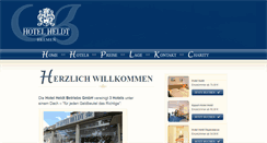 Desktop Screenshot of hotel-heldt.de