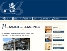 Tablet Screenshot of hotel-heldt.de